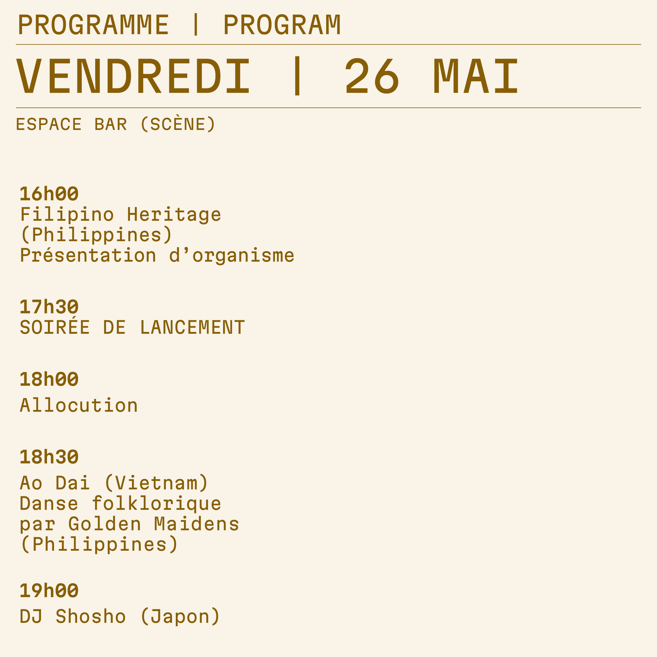 programme vendredi